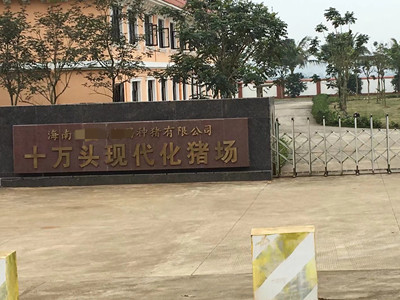 海南省某种猪有限公司十万头现代化猪场